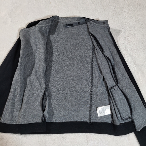 Marc O'Polo Womens Asymmetric Zip Long Sleeve Solid Black Sweatshirt Size Large - Picture 7 of 13